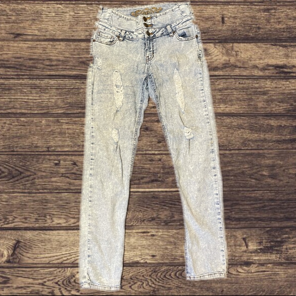 LA Premium Acid Washed Wax Jeans